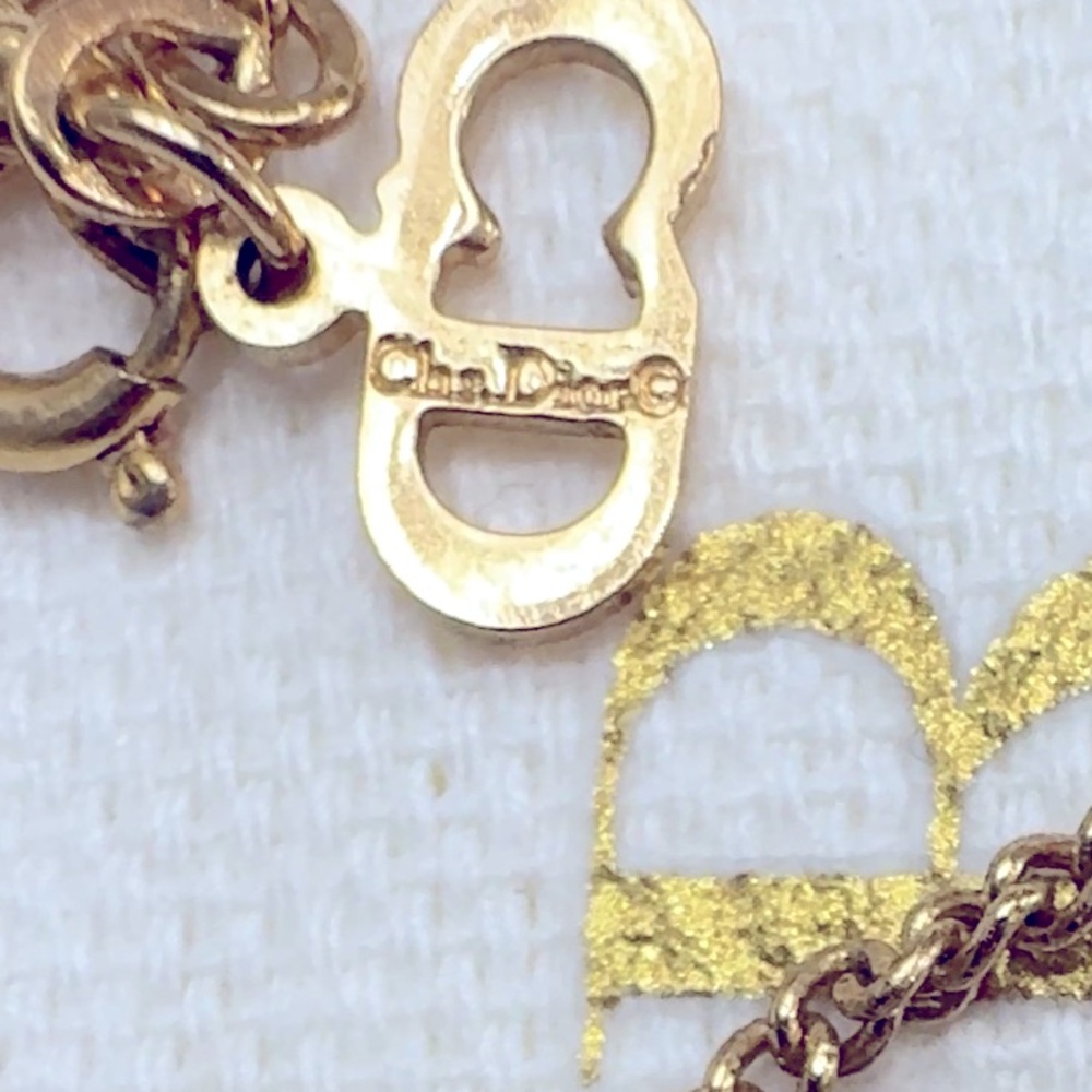 Christian Dior Gold Pendant Necklace - Picture 2 of 2